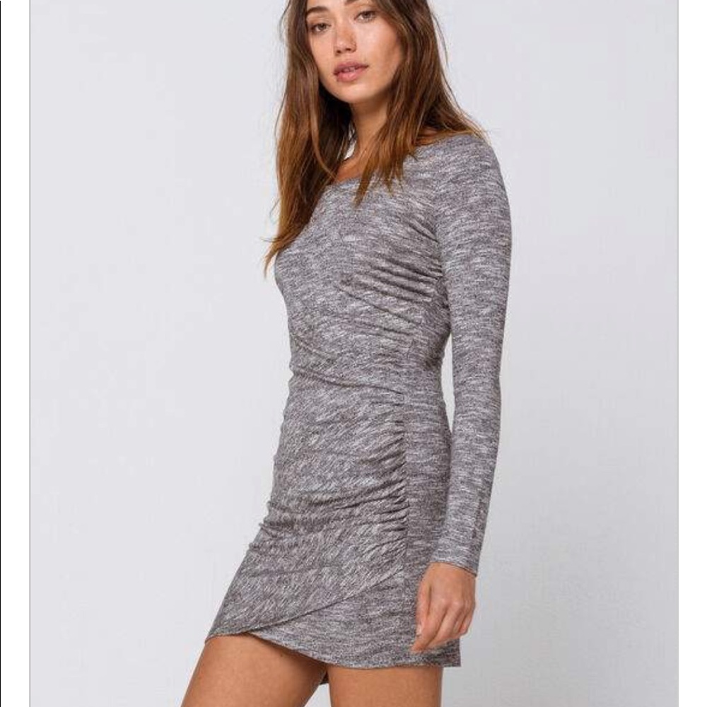 Love Fire Cinch gray dress